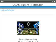 Tablet Screenshot of harrisonvillefootball.com
